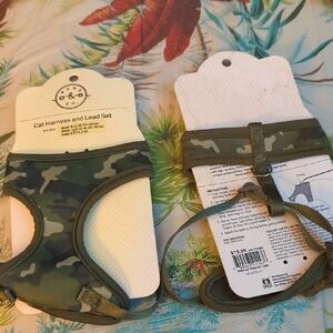 Bond & Co Army Camo One Size Padded Cat Harness New